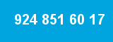 924 851 60 17 924 851 60 17